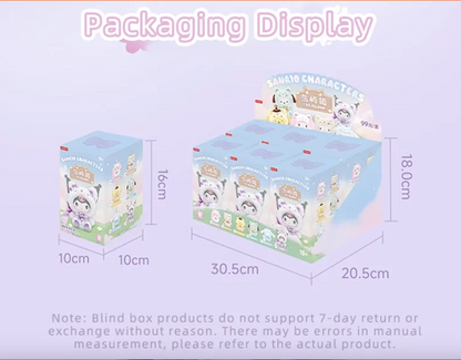 Sanrio Characters Fox Island Vinyl Plush Keychain Gift Blind Box