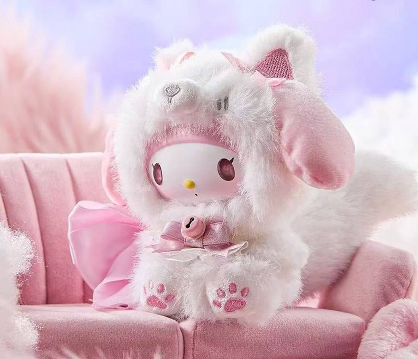 Sanrio Characters Fox Island Vinyl Plush Keychain Gift Blind Box