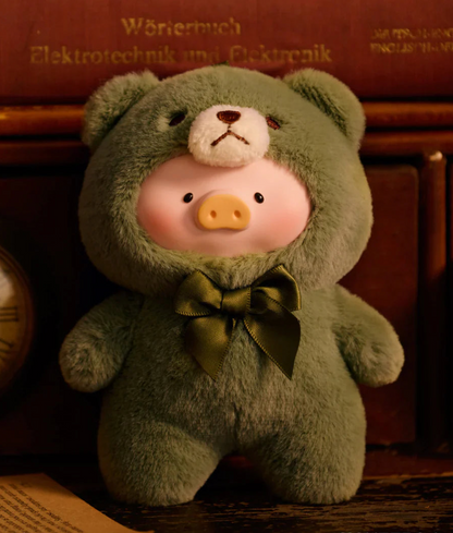 Toyzero+ Lulu Teddy The Piggy Vintage Plush Keychain Blind Box