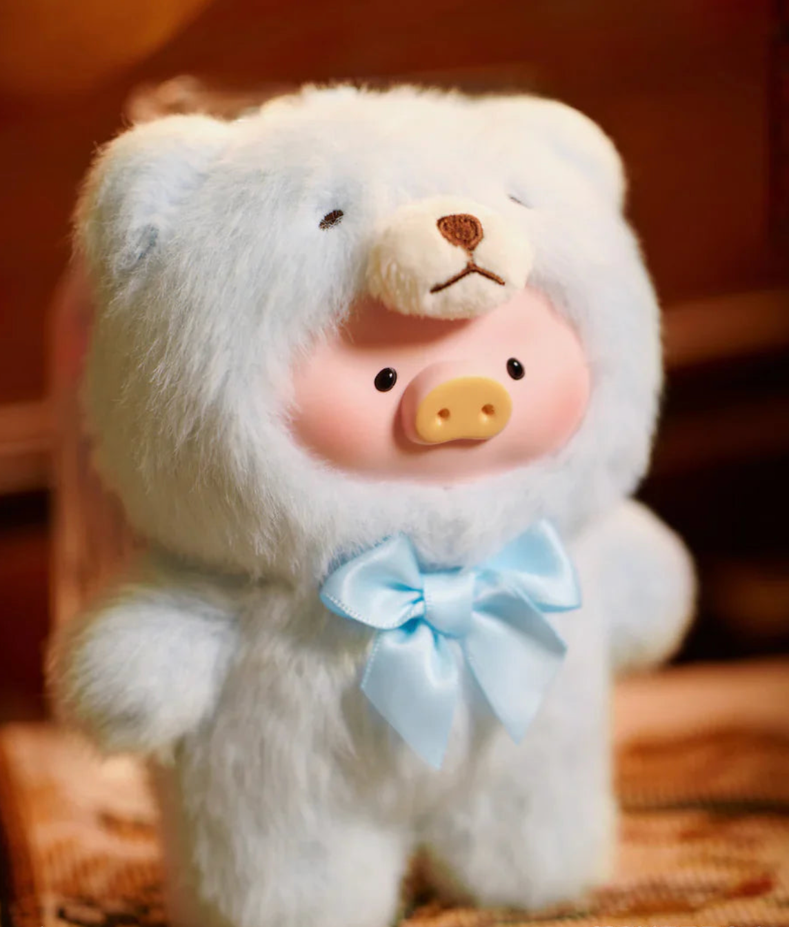 Toyzero+ Lulu Teddy The Piggy Vintage Plush Keychain Blind Box