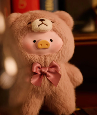 Toyzero+ Lulu Teddy The Piggy Vintage Plush Keychain Blind Box