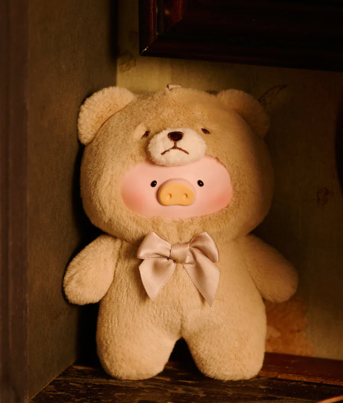 Toyzero+ Lulu Teddy The Piggy Vintage Plush Keychain Blind Box