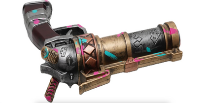 11" Anime-Style Crazy Punk Shotgun Foam Prop Pink Blue Replica Gun