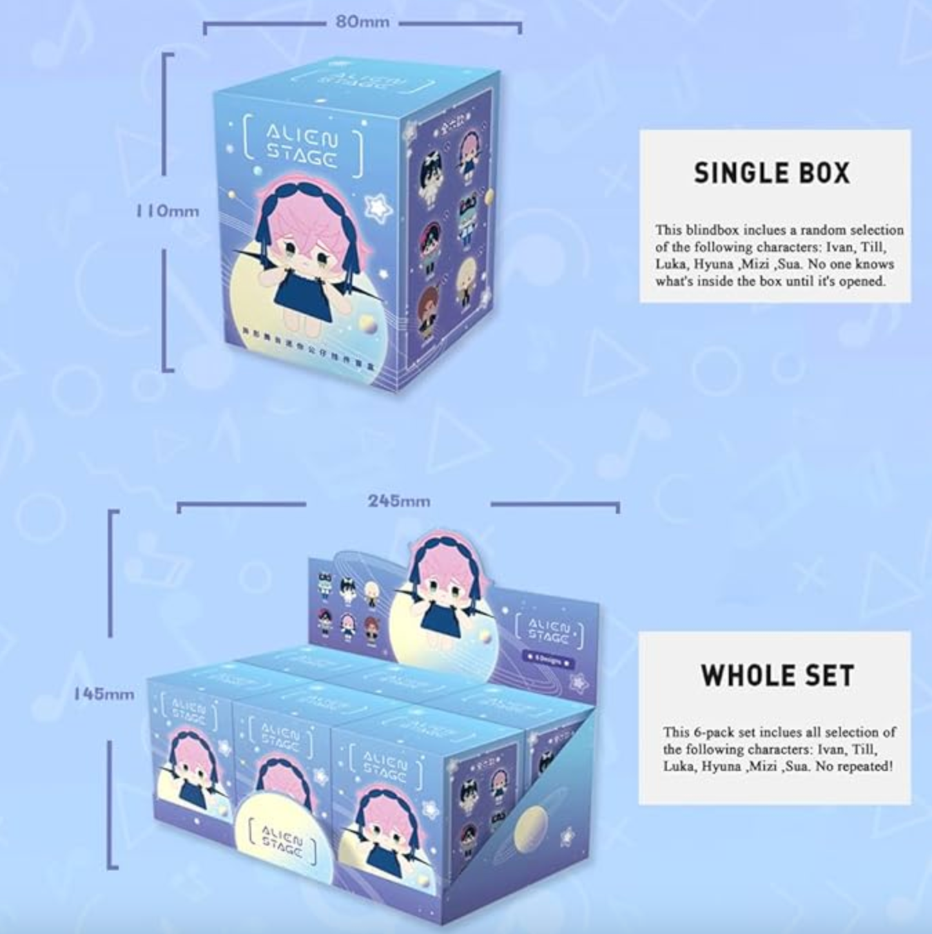 Alien Stage Doll Pendant Plush Blind Box