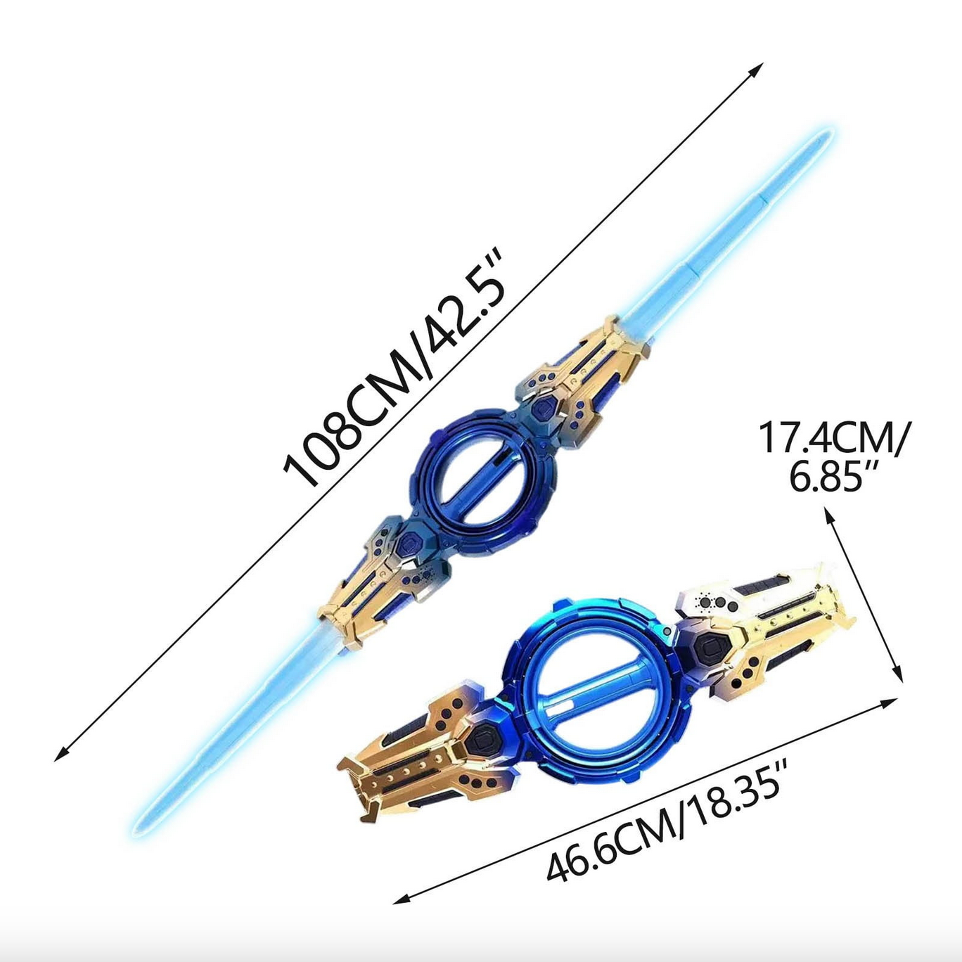 Spining Light Sword Double Blade LED Toy