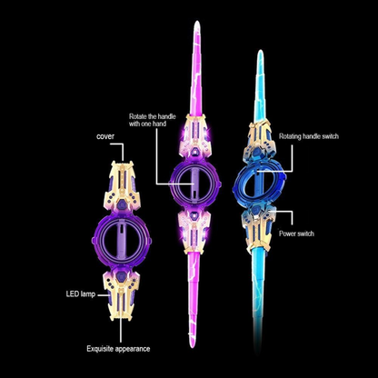 Spining Light Sword Double Blade LED Toy