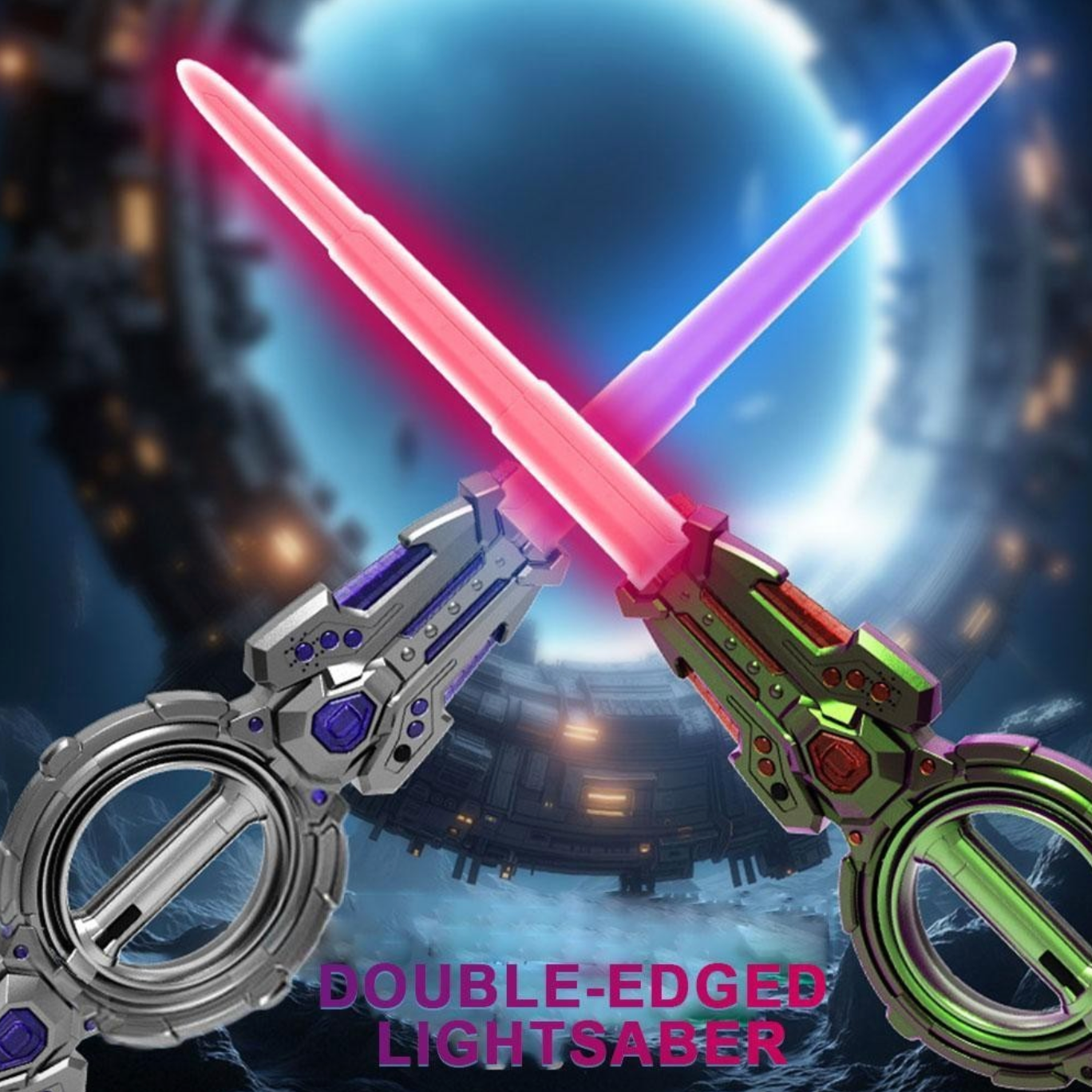 Spining Light Sword Double Blade LED Toy