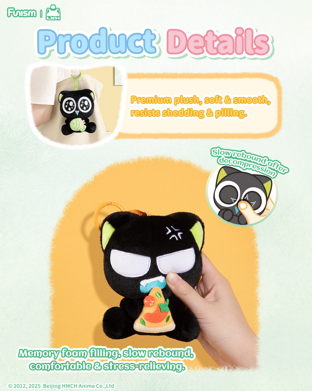 [In Stock]FUNISM Luo Xiaohei Hug Series Plush Pendant Blind Box