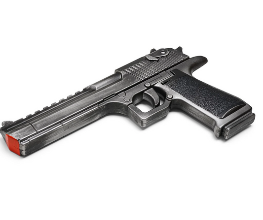 12.25" Desert Eagle Silver Foam Gun Props