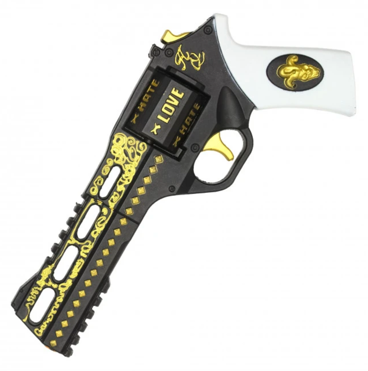 11" Love/Hate Pistol Foam Gun Props