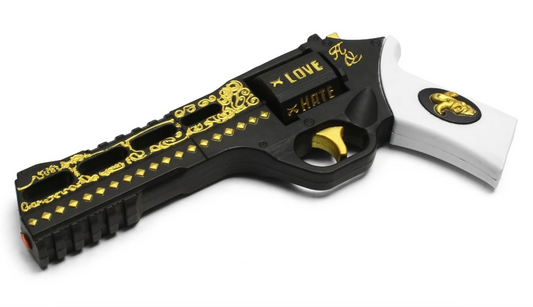 11" Love/Hate Pistol Foam Gun Props