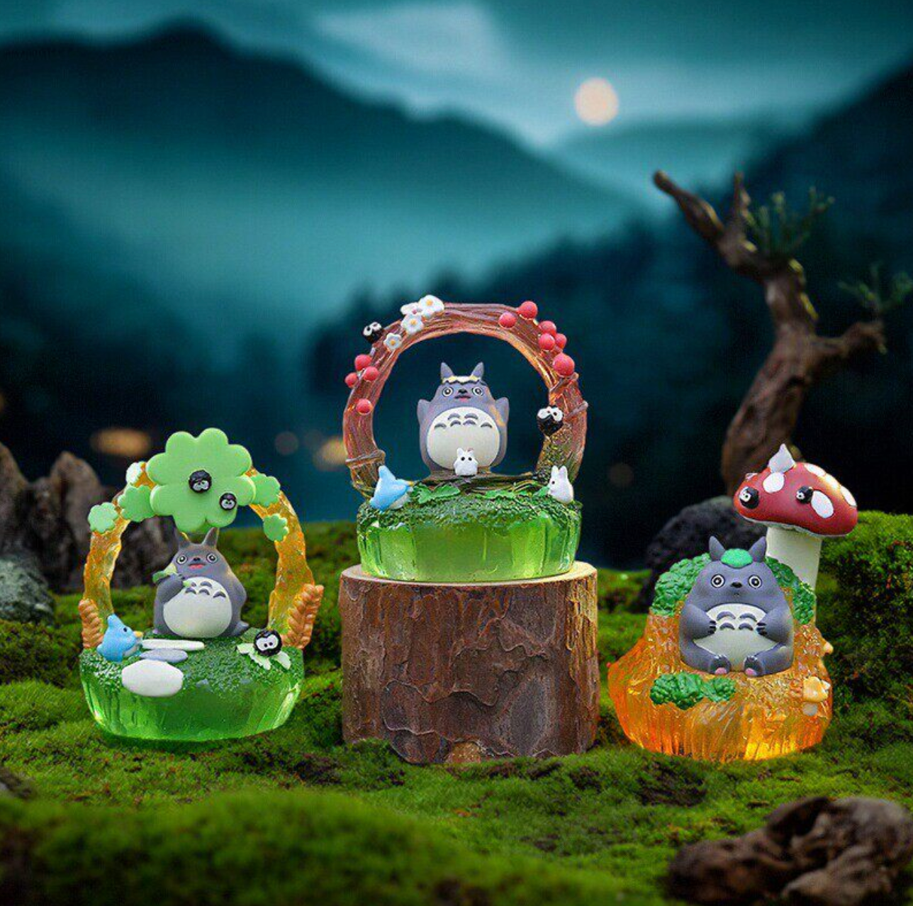 Fairy Tales In The Wheat Field Light-Up Rotating Figure Ghibli Blind Box