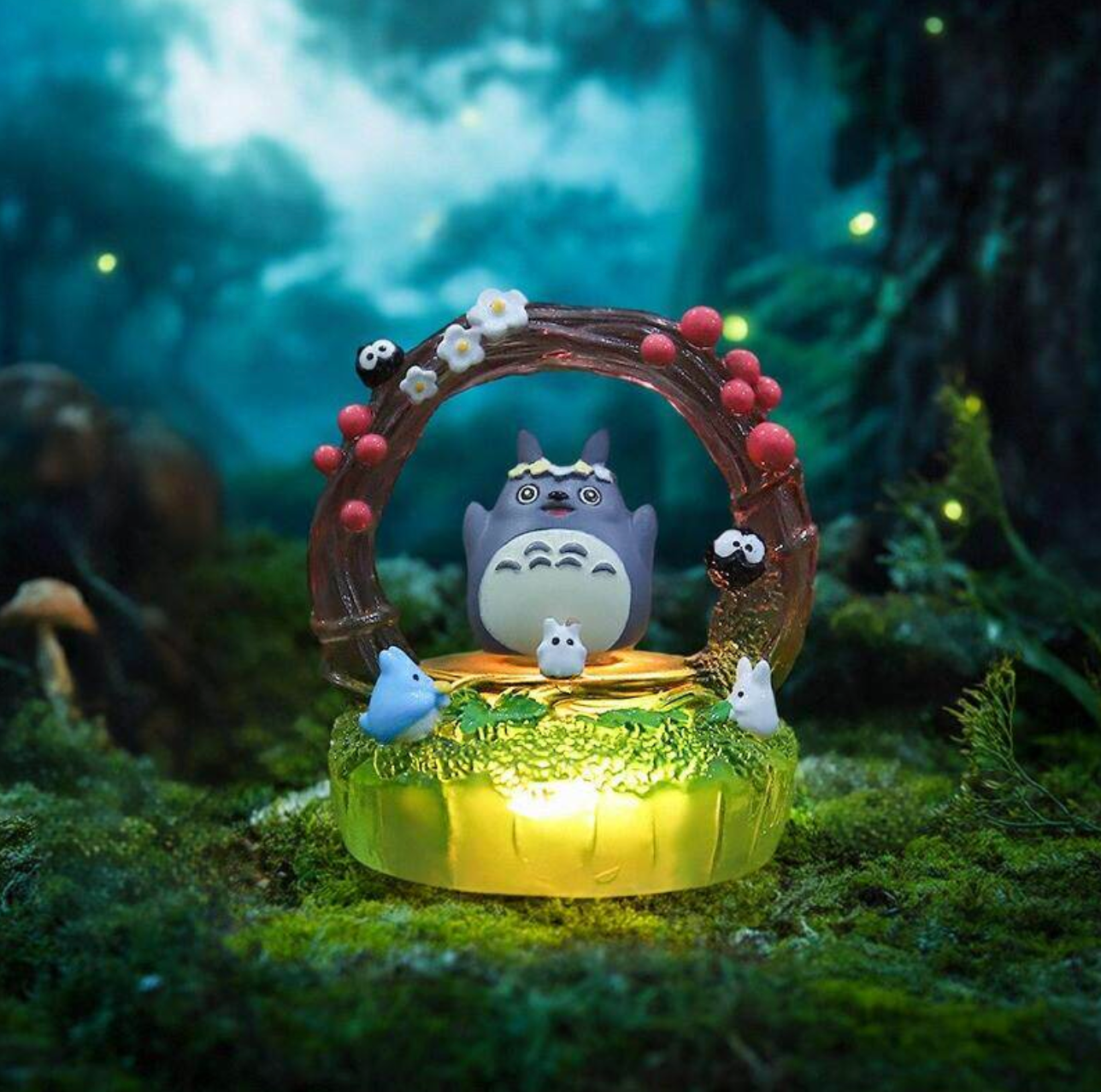 Fairy Tales In The Wheat Field Light-Up Rotating Figure Ghibli Blind Box