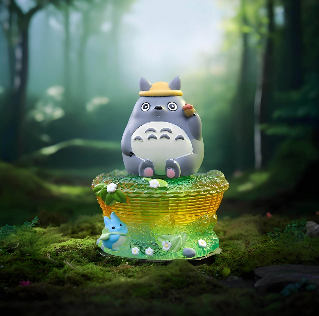 Fairy Tales In The Wheat Field Light-Up Rotating Figure Ghibli Blind Box