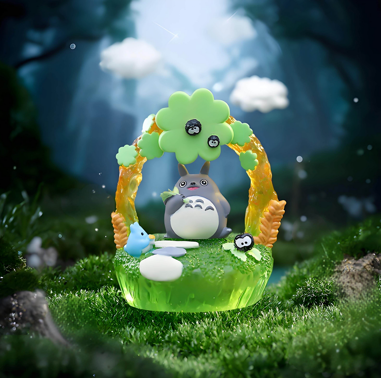 Fairy Tales In The Wheat Field Light-Up Rotating Figure Ghibli Blind Box