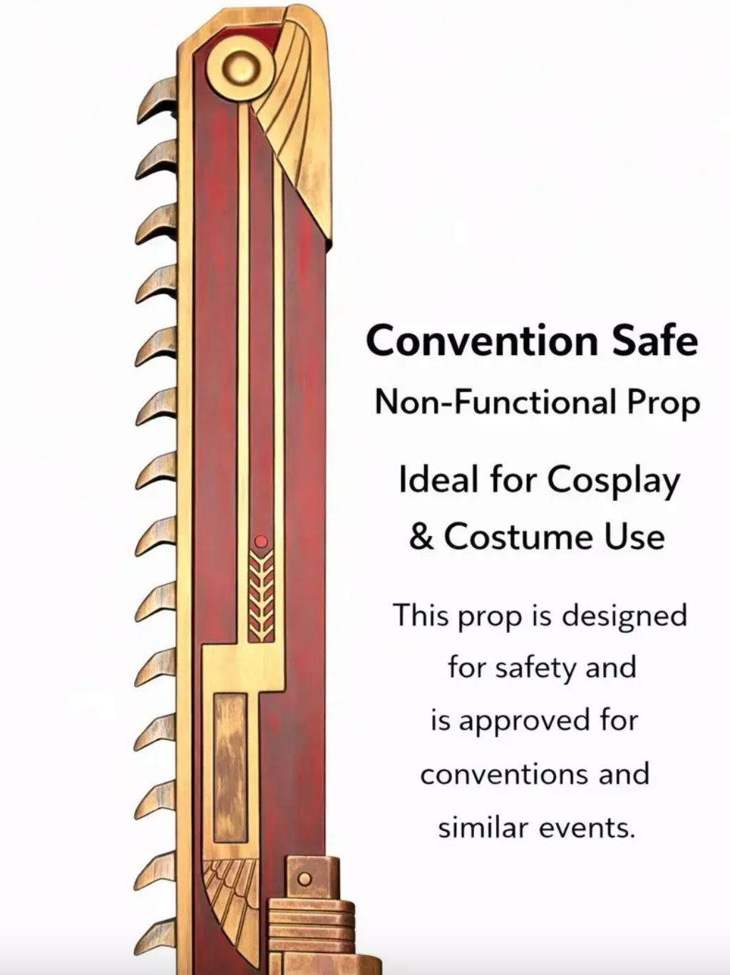 47" Fantasy War Chainsword Foam Prop
