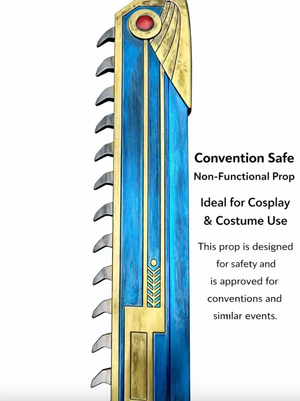 47" Fantasy War Chainsword Foam Prop