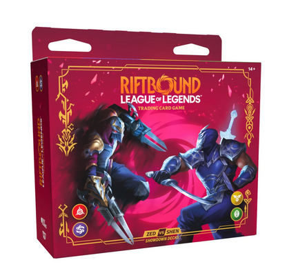 League of Legends Trading Card Game Vendetta Zed vs. Shen Showdown Deck Set [2 Decks & 2 Booster Packs]