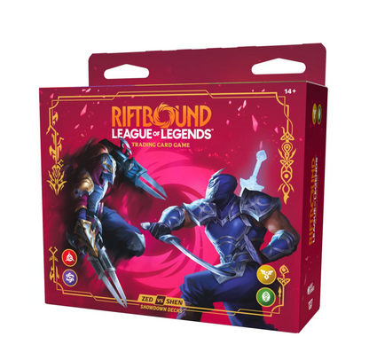 League of Legends Trading Card Game Vendetta Zed vs. Shen Showdown Deck Set [2 Decks & 2 Booster Packs]