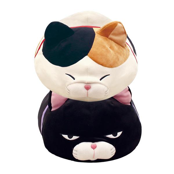 Amuse Cat Pilow Kuromame 20" Inch Stuffed Animal Headrest Plush Ultra-Soft Kitty Support Hugging Pillow