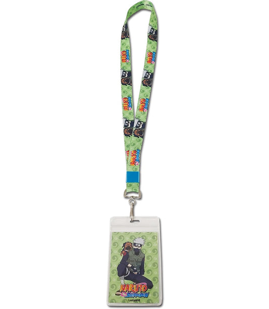 Lanyard Neck Strap Keychain ID Badge Holder - Naruto Shippuden Kakashi Hatake & Pakkun