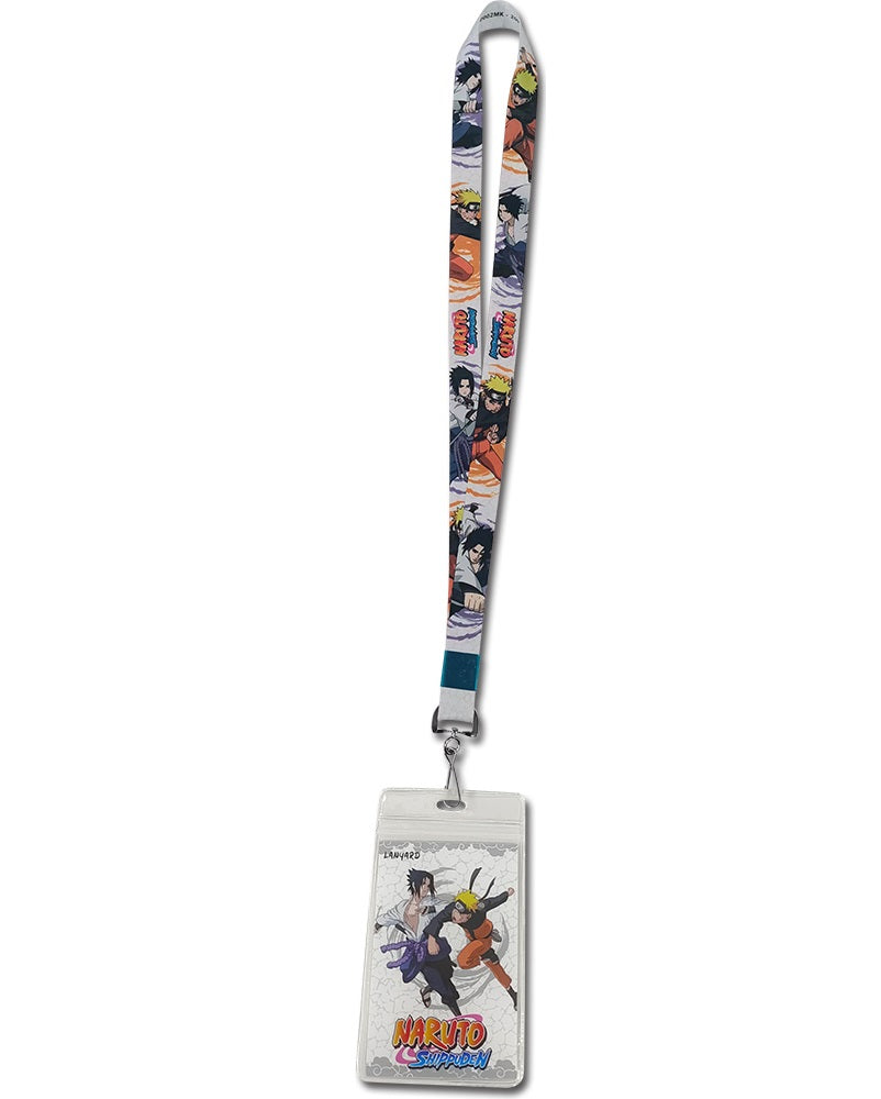 Lanyard Neck Strap Keychain ID Badge Holder - NARUTO SHIPPUDEN - NARUTO & SASUKE GROUP 02