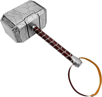 Jane Foster Female Thor - Prop Cosplay Thunder Hammer Mjolnir Crack, PU Foam Axe Thoss Hammer Costume Weapon Birthdays Gifts