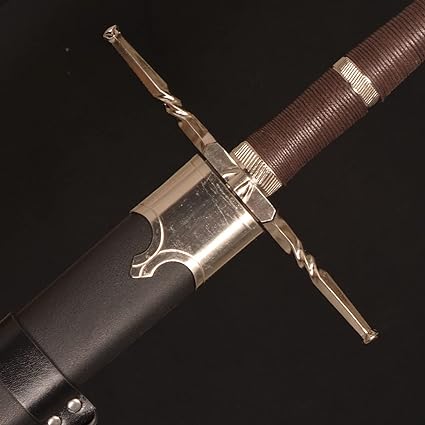 The Witcher Silver Sword Monster Slayer Steel Replica Scabbard Geralt of Rivia
