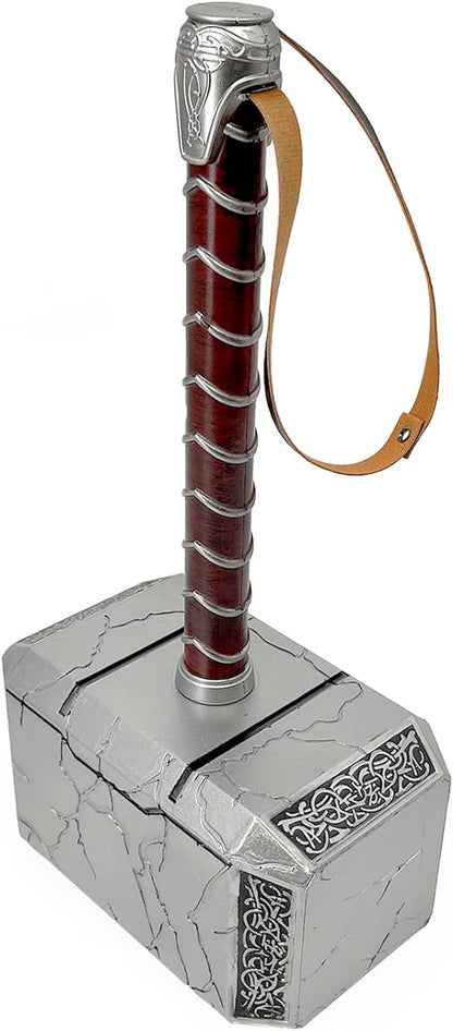 Jane Foster Female Thor - Prop Cosplay Thunder Hammer Mjolnir Crack, PU Foam Axe Thoss Hammer Costume Weapon Birthdays Gifts