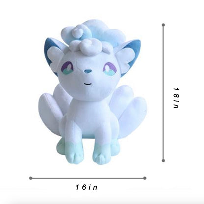 Pokemon Vulpix White 18" Stuffed Animal Plush Cute Hugging Doll Soft Toy Gifts for Kids