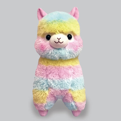 Amuse 16" Rainbow Alpaca Hugging Plush Pad Llama Stuffed Animal Doll Pillow Authentic Licensed Adorable Birthday Gift - Large