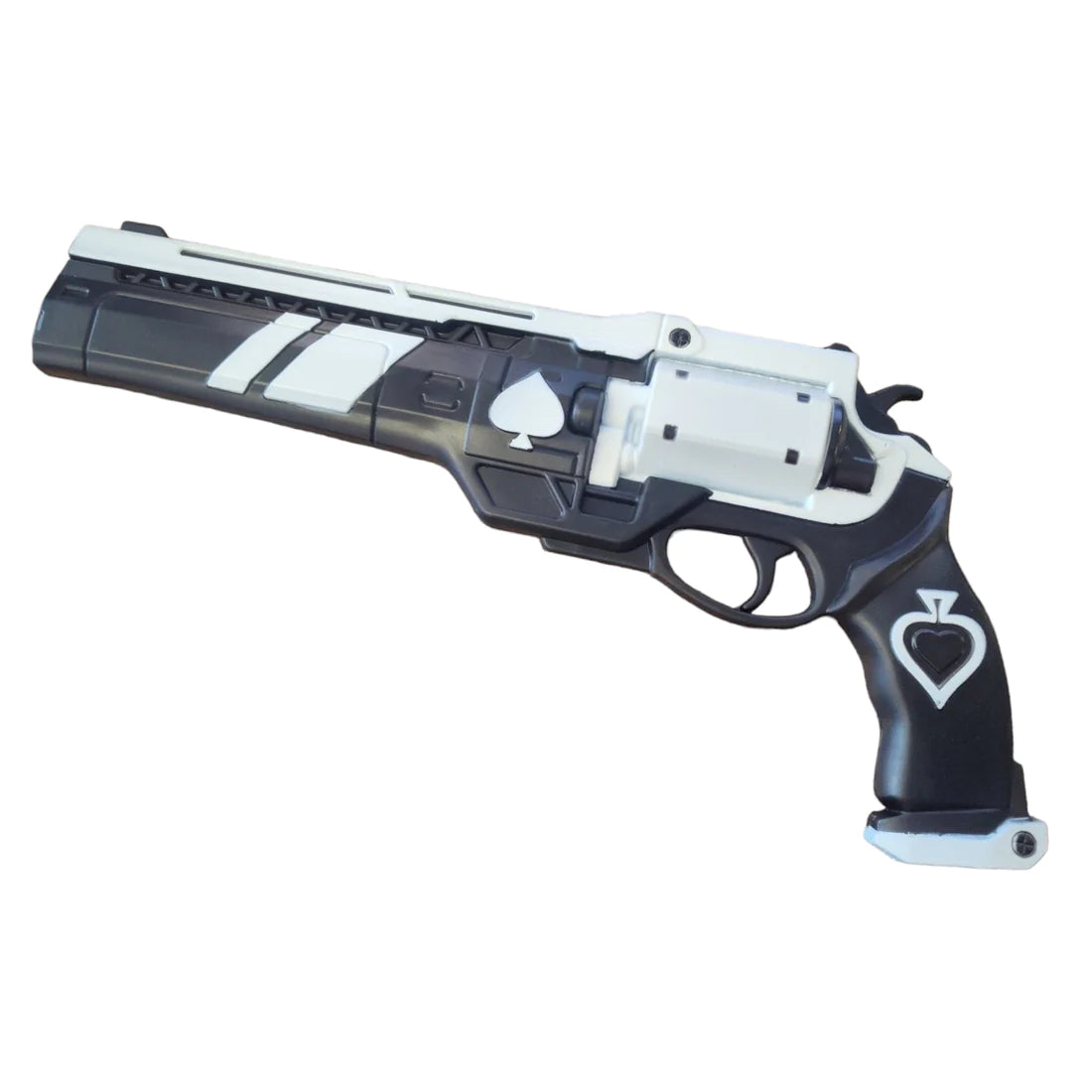 Replica Foam Gun Ace of The Spades Hand Cannon Prop Classic Ornament Free Banner Does not Shoot Gift Xmas Game Anime