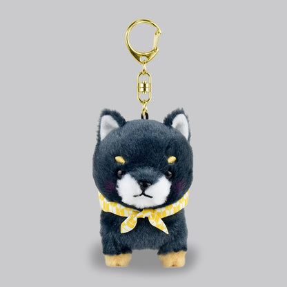 Amuse Dog Keychain Plush Mameshiba Sankyoudai Adorable Puppy KeyRings Plushie Backpack Hanger Charms Key Chains Hook