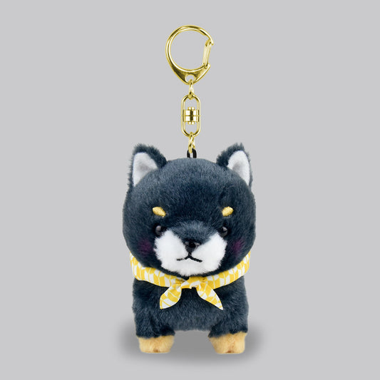 Amuse Dog Keychain Plush Mameshiba Sankyoudai Adorable Puppy KeyRings Plushie Backpack Hanger Charms Key Chains Hook