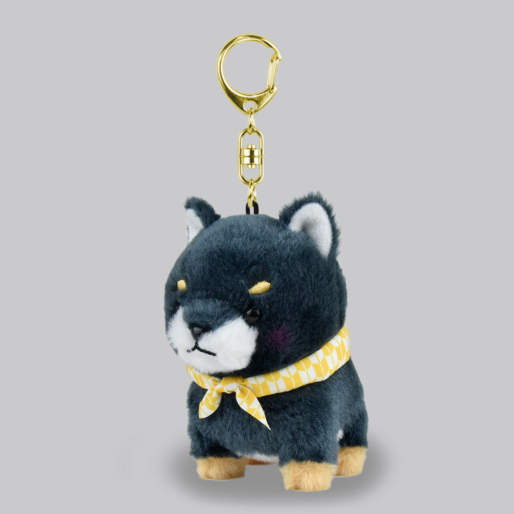 Amuse Dog Keychain Plush Mameshiba Sankyoudai Adorable Puppy KeyRings Plushie Backpack Hanger Charms Key Chains Hook