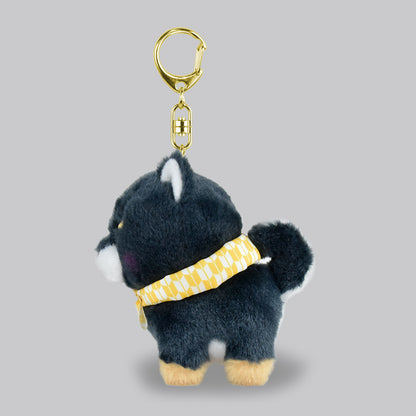 Amuse Dog Keychain Plush Mameshiba Sankyoudai Adorable Puppy KeyRings Plushie Backpack Hanger Charms Key Chains Hook