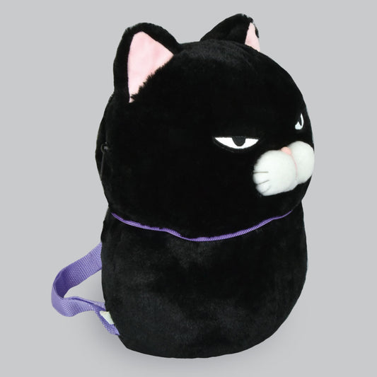 Amuse Backpack Sharp Eyes Black Cat Plush Bag Stuffed Animal Kitty Multiple Fashion Shoulder Bags Crossbody Gifts With Adjustable Straps for Women Girl Boy Kid