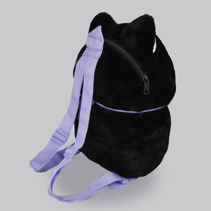 Amuse Backpack Sharp Eyes Black Cat Plush Bag Stuffed Animal Kitty Multiple Fashion Shoulder Bags Crossbody Gifts With Adjustable Straps for Women Girl Boy Kid