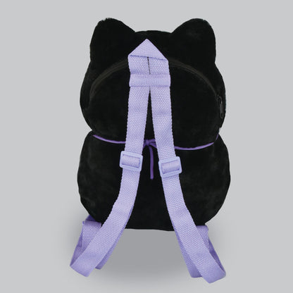 Amuse Backpack Sharp Eyes Black Cat Plush Bag Stuffed Animal Kitty Multiple Fashion Shoulder Bags Crossbody Gifts With Adjustable Straps for Women Girl Boy Kid