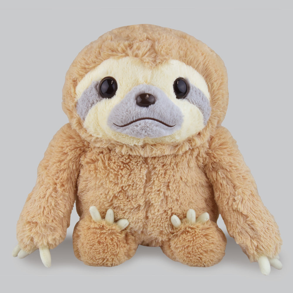 Amuse 14" Inch Hanging Three Toed Sloth Plushie Toy Stress Relief Stuffed Animal Hugging Plush Pillow
