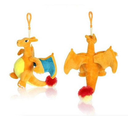 Pokemon Charizard 6" Plush Keychain Keyring Backpack Hanger