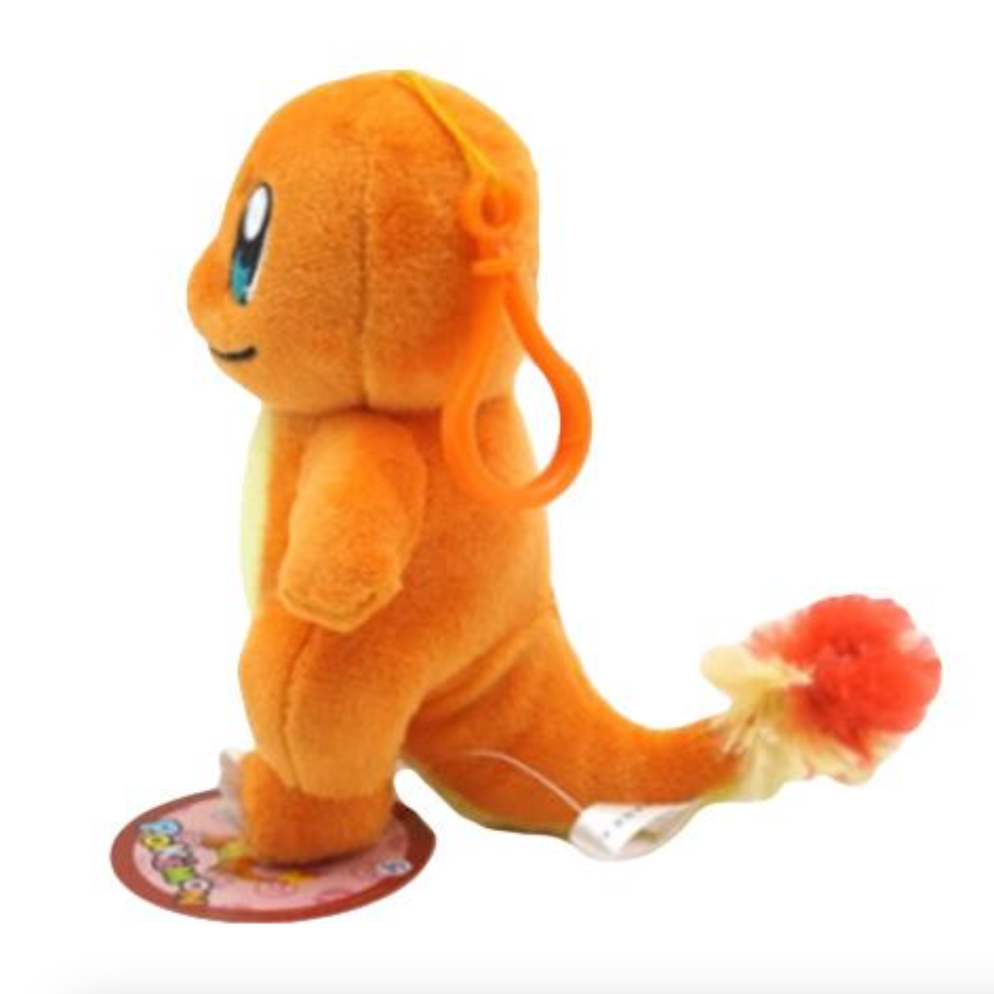 Pokemon Charmander 6" Plushie Key Chain Stuffed Animal Keyring Clip-on Backpack Hanger