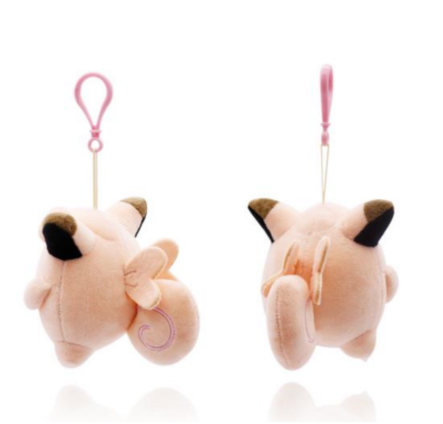 Pokemon Clefairy 6" Plushie Key Chain Stuffed Animal Keyring Clip-on Backpack Hanger