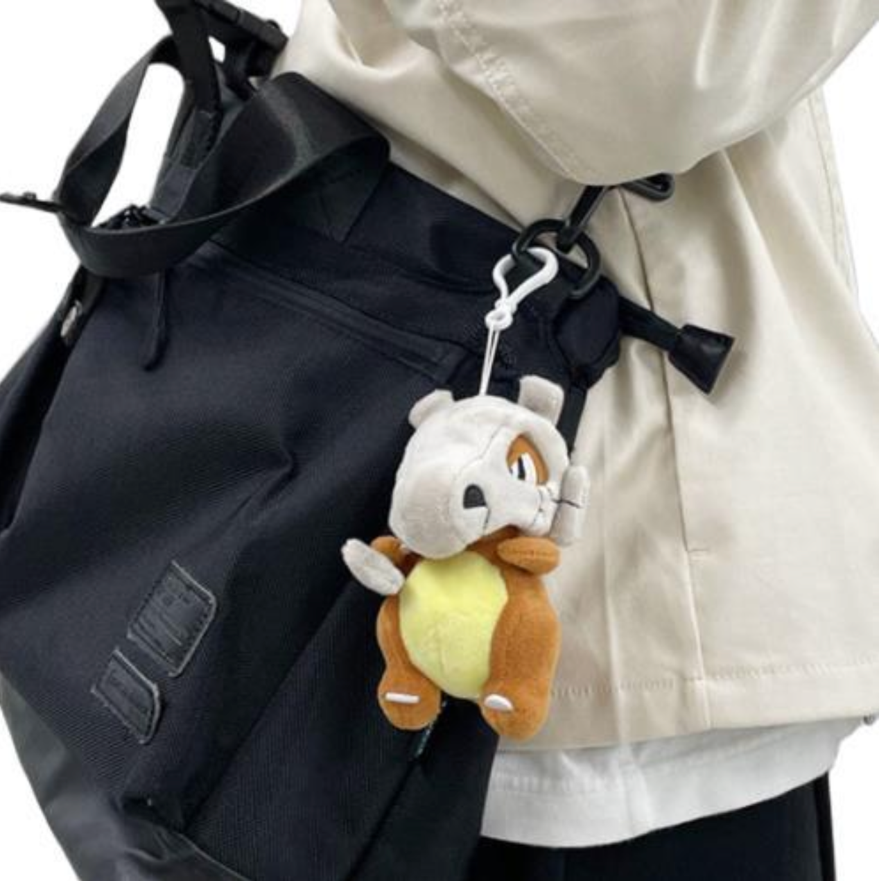Pokemon Cubone 6" Plushie Key Chain Stuffed Animal Keyring Clip-on Backpack Hanger