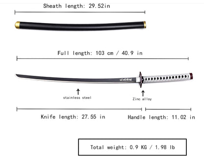 Demon Slayer - Giyu Sword - Metal