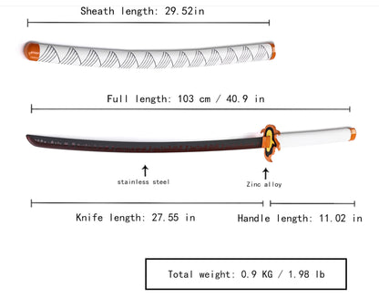 Demon Slayer - Rengoku Sword - Metal