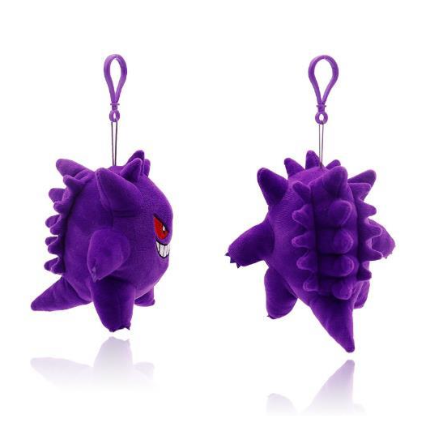 Pokemon Gengar 6" Plushie KeyChain Stuffed Animal Keyring Clip-on Backpack Hanger