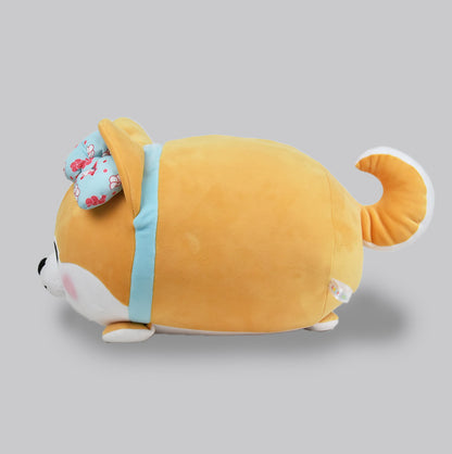 Amuse Dog 16" Inch Plushie Hugging Pillow Soft Stuffed Puppy Dog Plush Toy Headrest