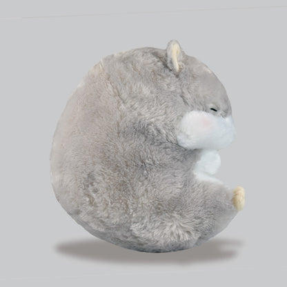 Amuse Hamster Coron Jan-kun Grey 13" Inch Fluffy Plushie Stuffed Animal Toy Birthday Xmas Gift for Kids Boys Girls (15.6inch, Brown)