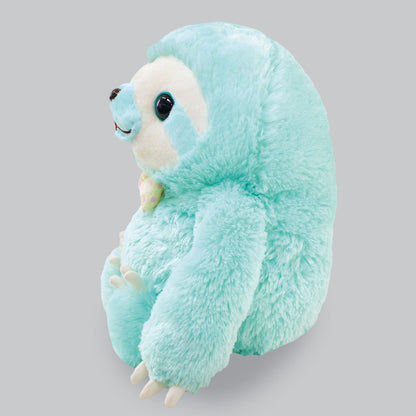 Amuse 14" Inch Hanging Three Toed Sloth Plushie Toy Stress Relief Stuffed Animal Hugging Plush Pillow